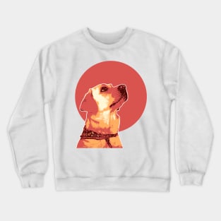 Retro Labrador Illustration Crewneck Sweatshirt